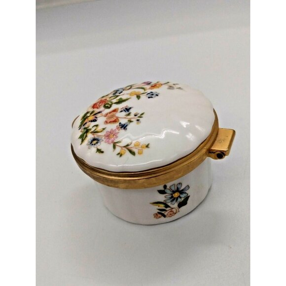 Anysley Hand Painted Dresser Jar "Cottage Garden" pattern Made in England - Picture 3 of 12